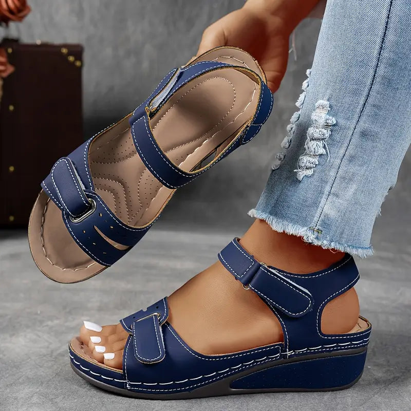 Women's Adjustable Strap Comfort Wedge Sandals