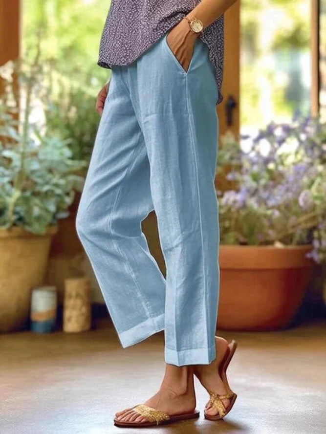 Women’s Casual Relaxed Fit Pants Everyday Trousers
