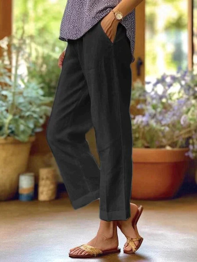 Women’s Casual Relaxed Fit Pants Everyday Trousers