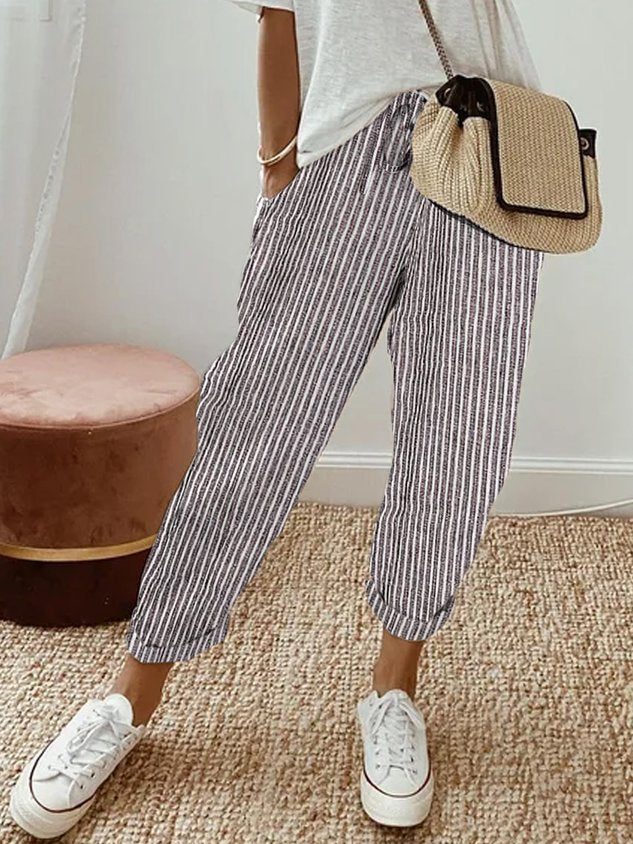 Women’s Relaxed Drawstring Jogger Pants with Pockets