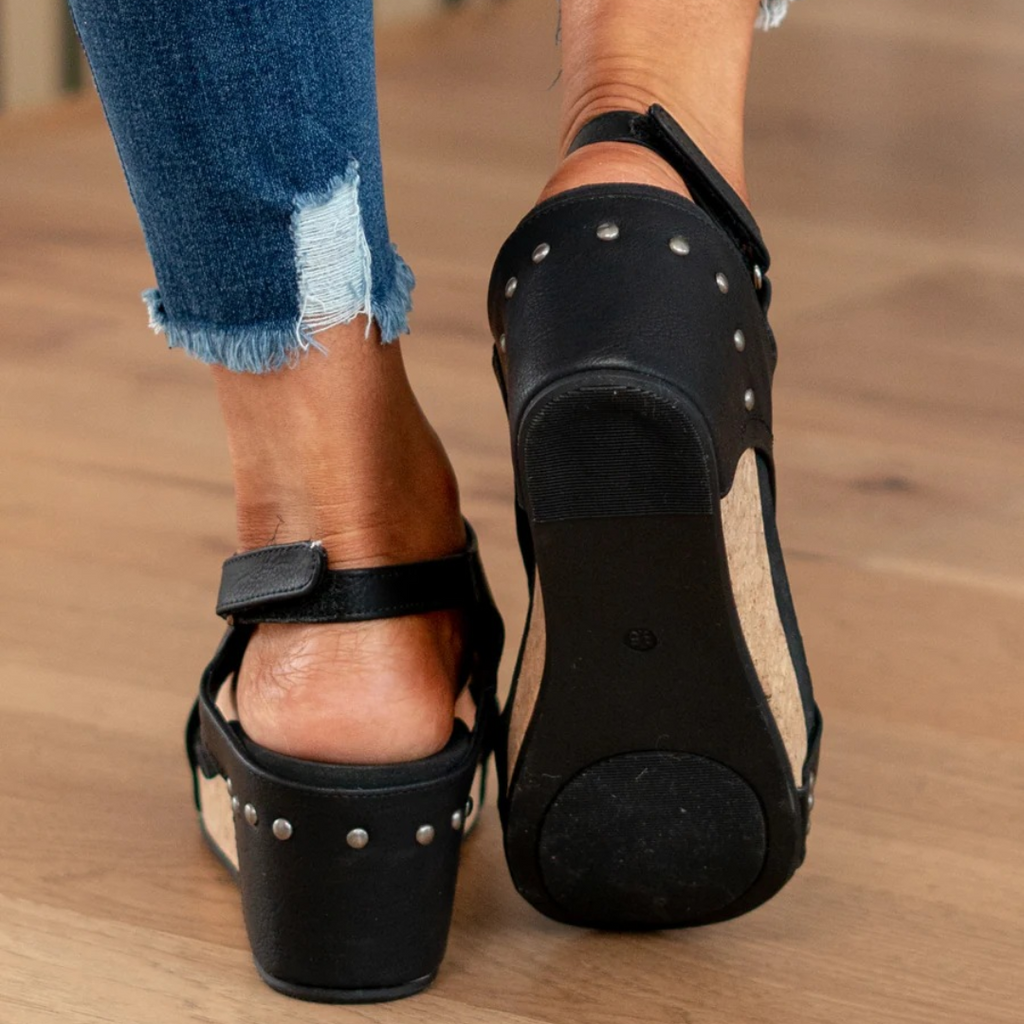 Comfort Wedge Sandals with Slingback Strap