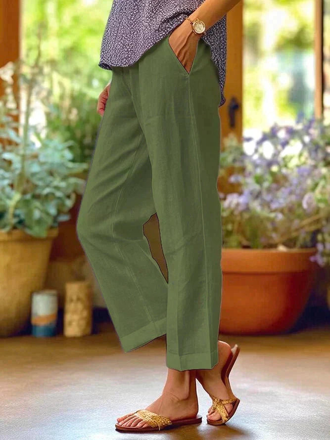 Women’s Casual Relaxed Fit Pants Everyday Trousers