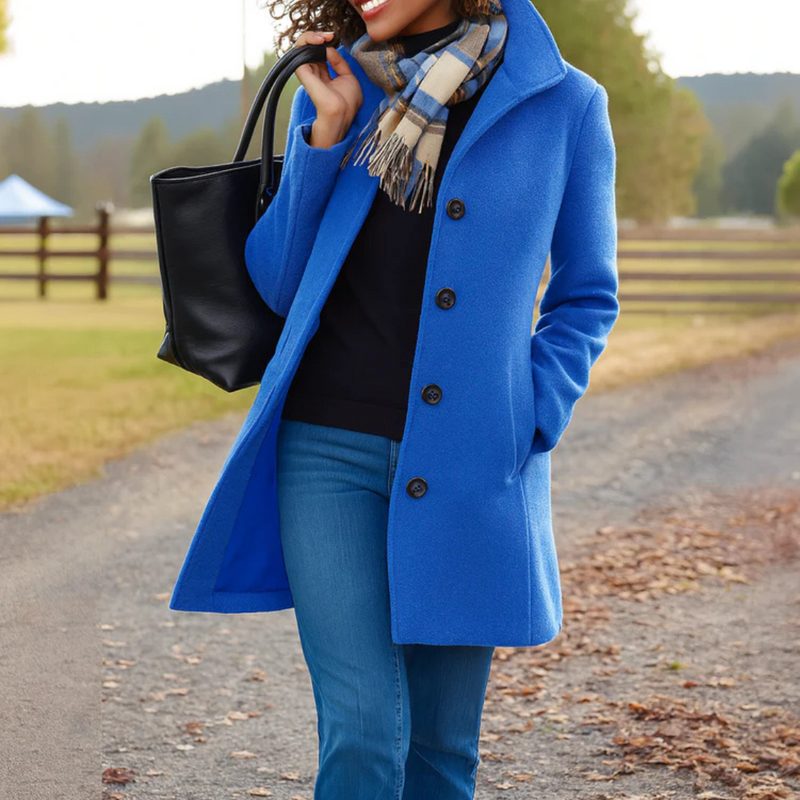 Women's Classic Button Front Coat