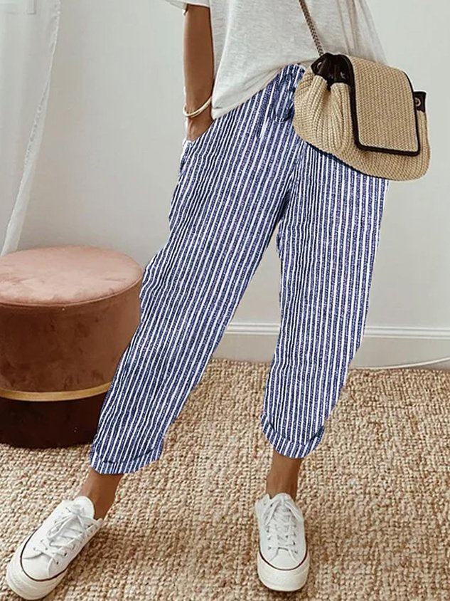 Women’s Relaxed Drawstring Jogger Pants with Pockets