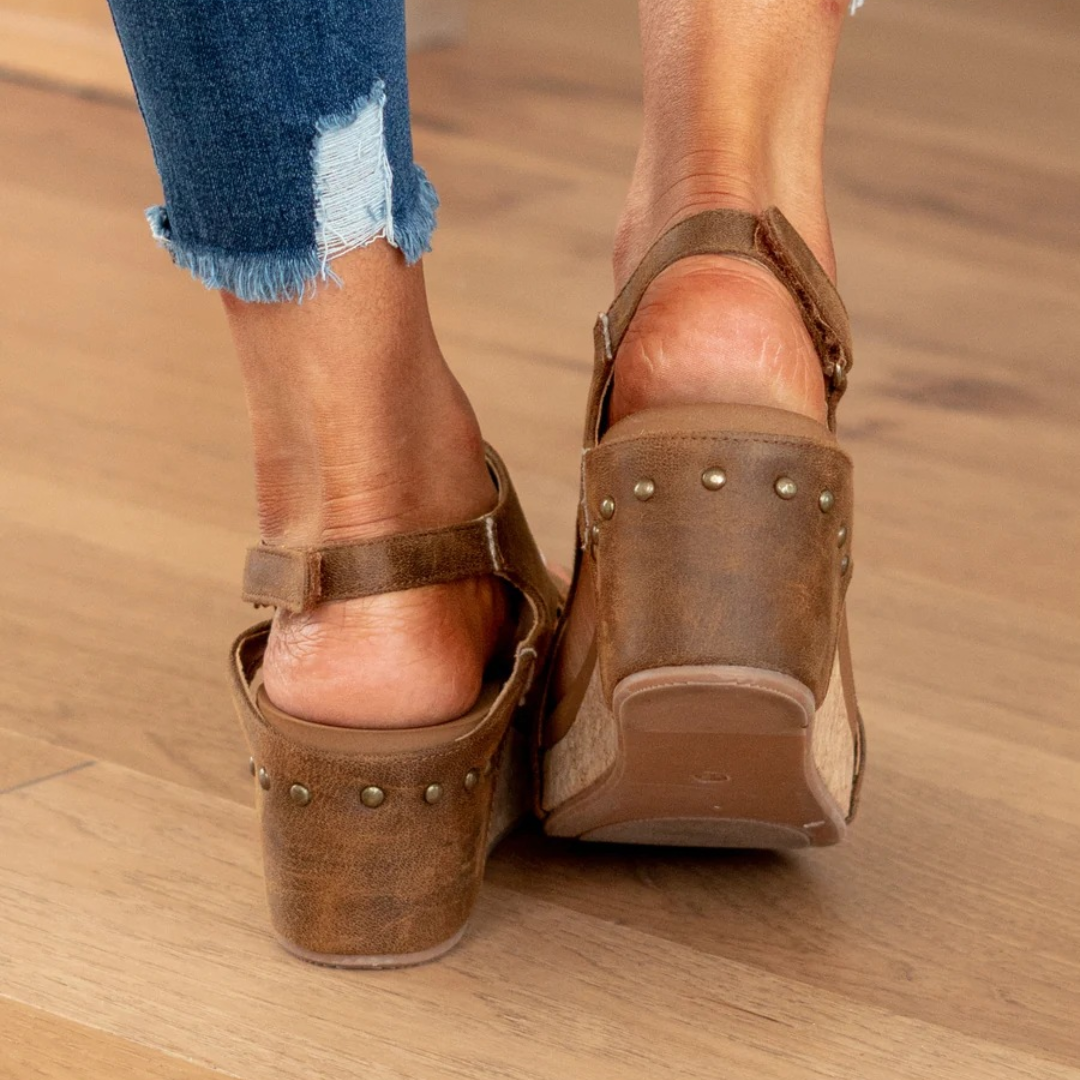 Comfort Wedge Sandals with Slingback Strap