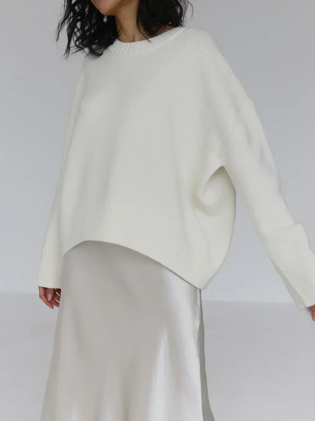 Women's Oversized Crew Neck Sweater