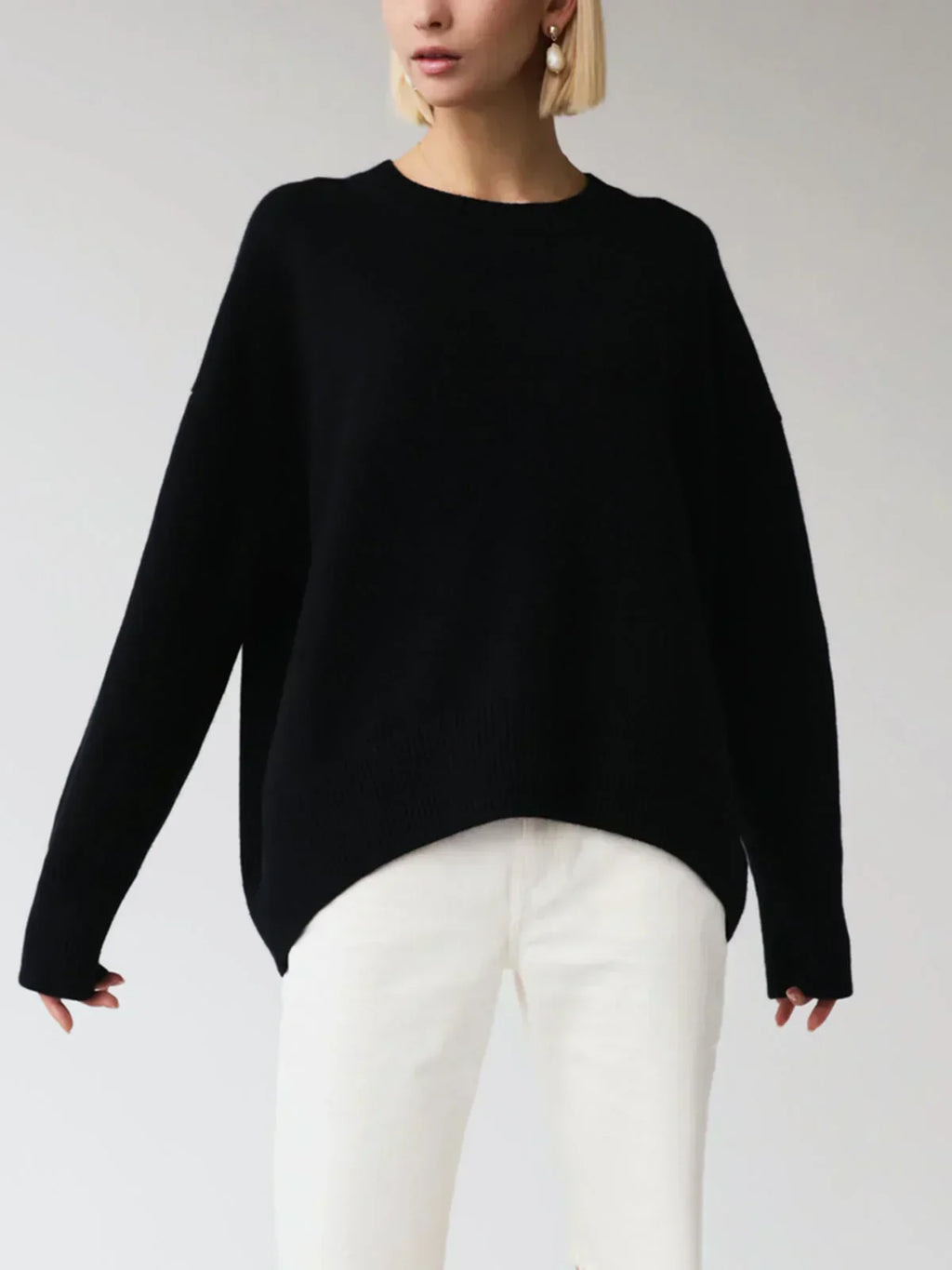 Women's Oversized Crew Neck Sweater