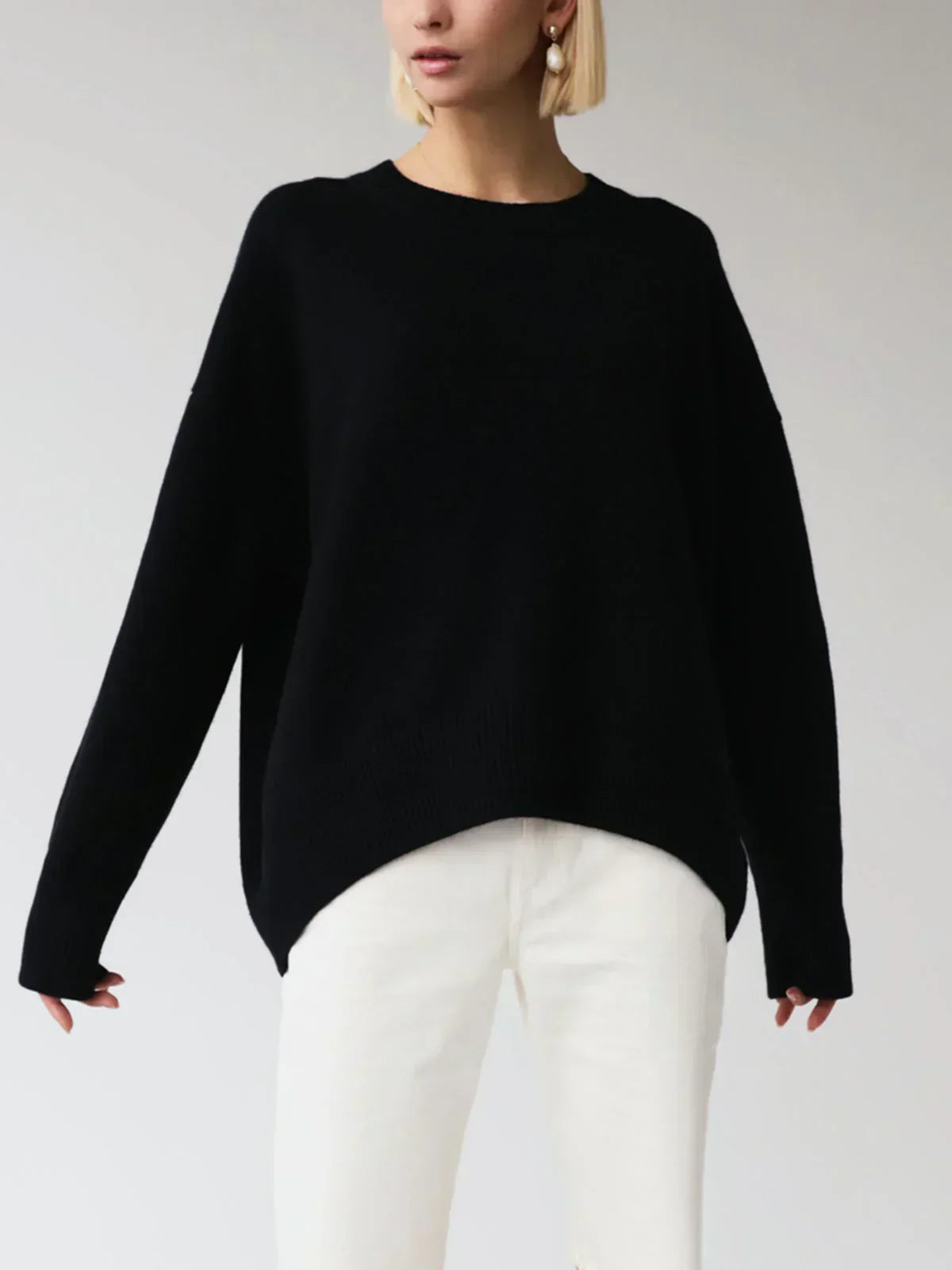 Women's Oversized Crew Neck Sweater