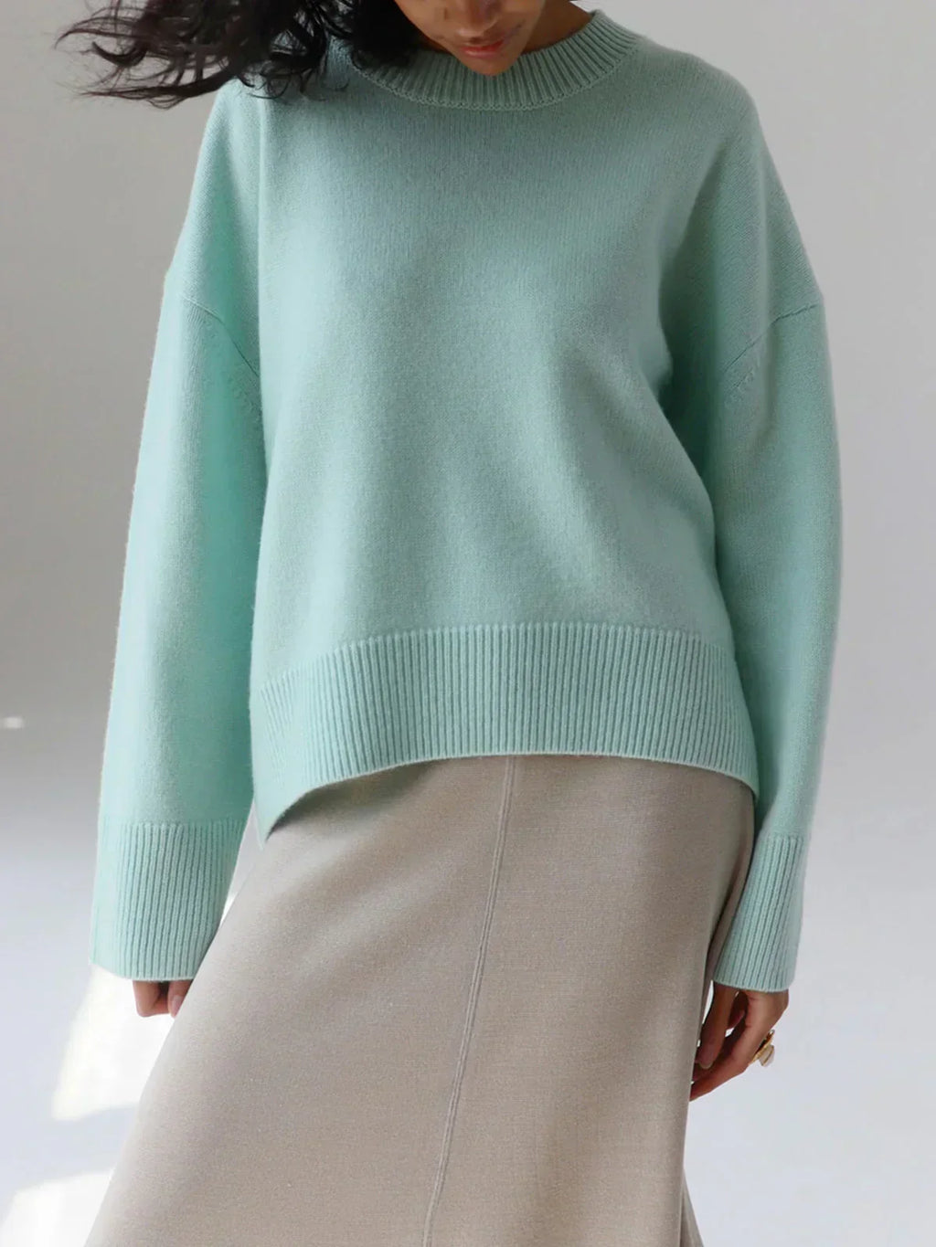 Women's Oversized Crew Neck Sweater