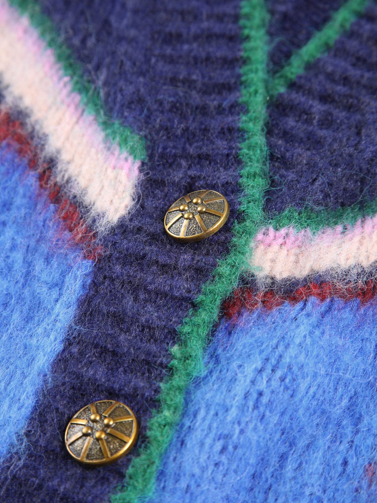 Women's Boho Geometric Knit Cardigan