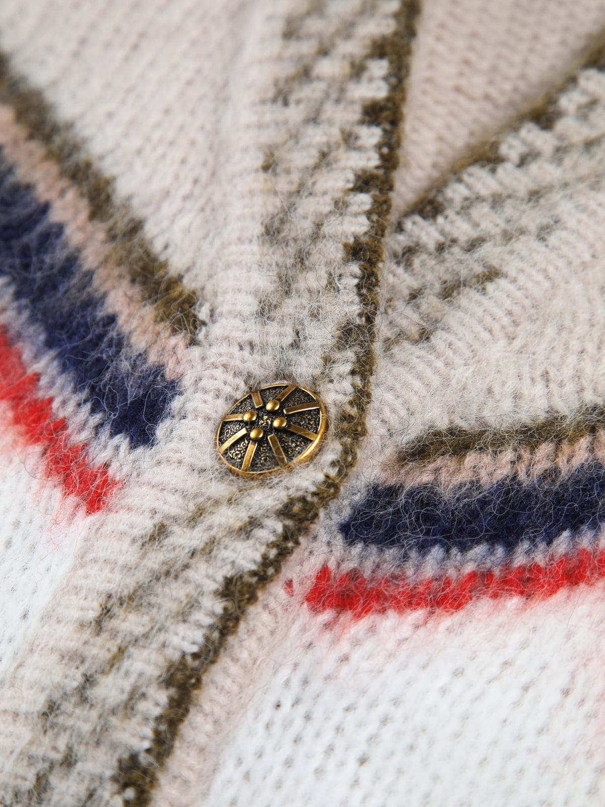 Women's Boho Geometric Knit Cardigan