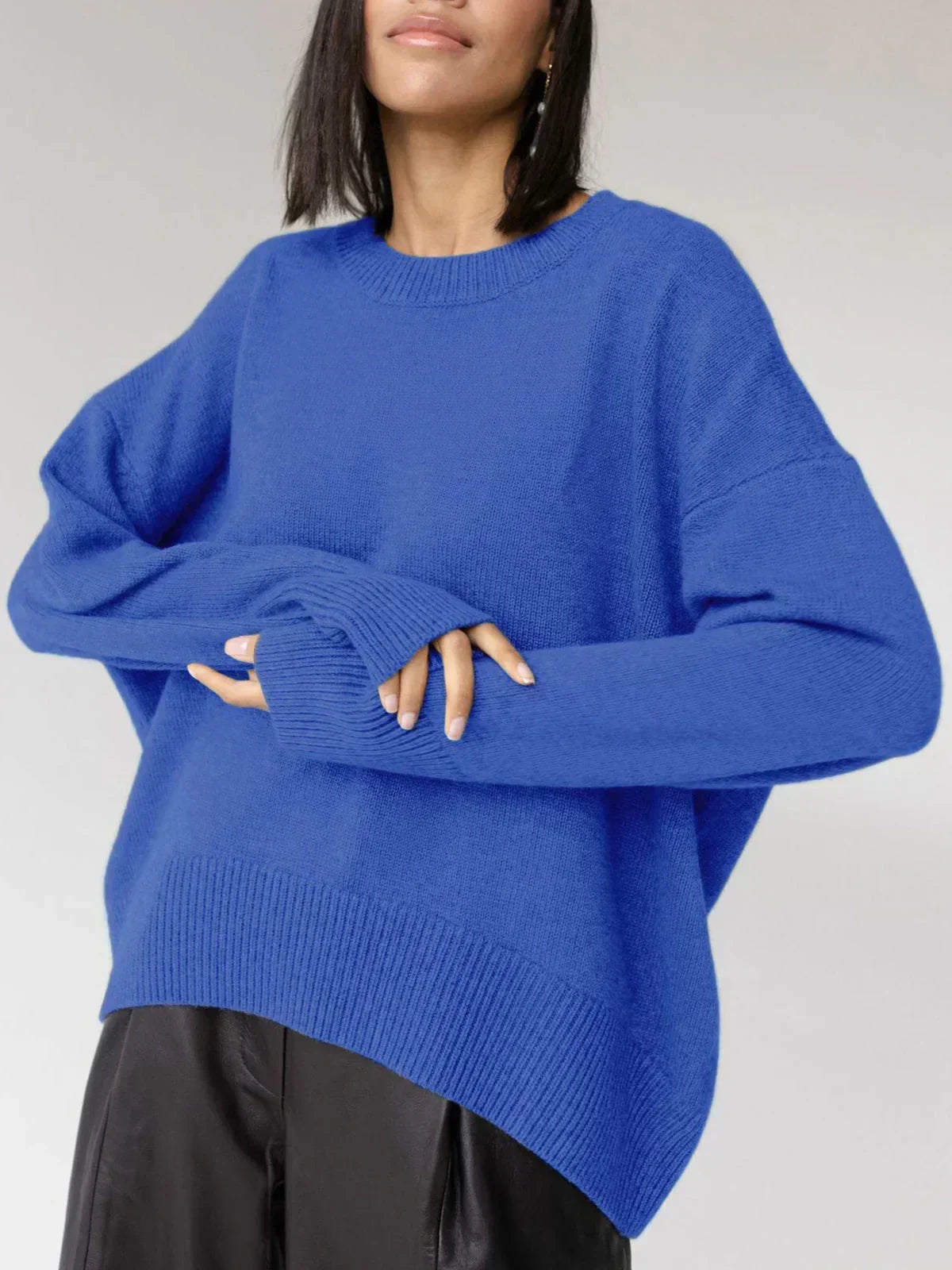 Women's Oversized Crew Neck Sweater
