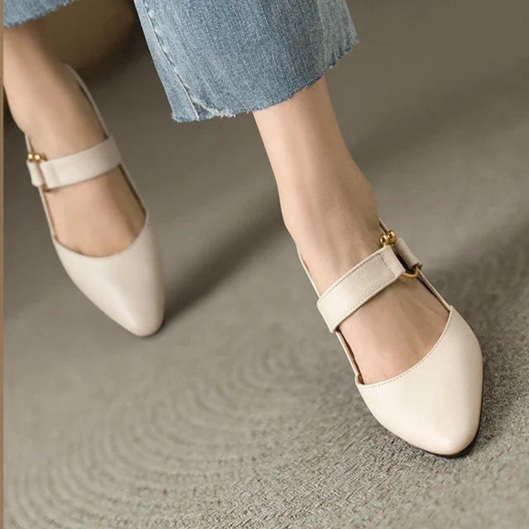 Elegant Double-Strap Slingback Heels