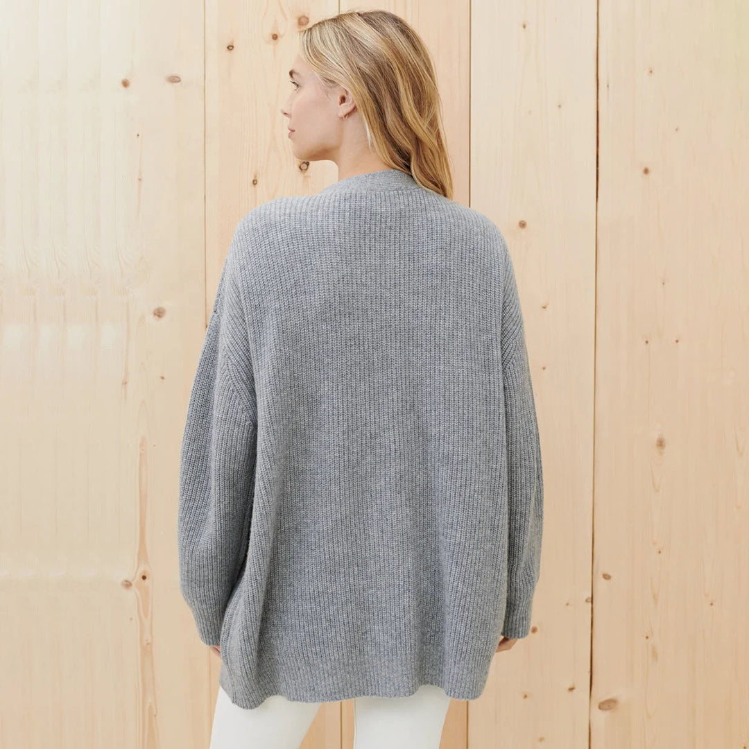 Women’s Oversized Button-Front Knit Cardigan Sweater