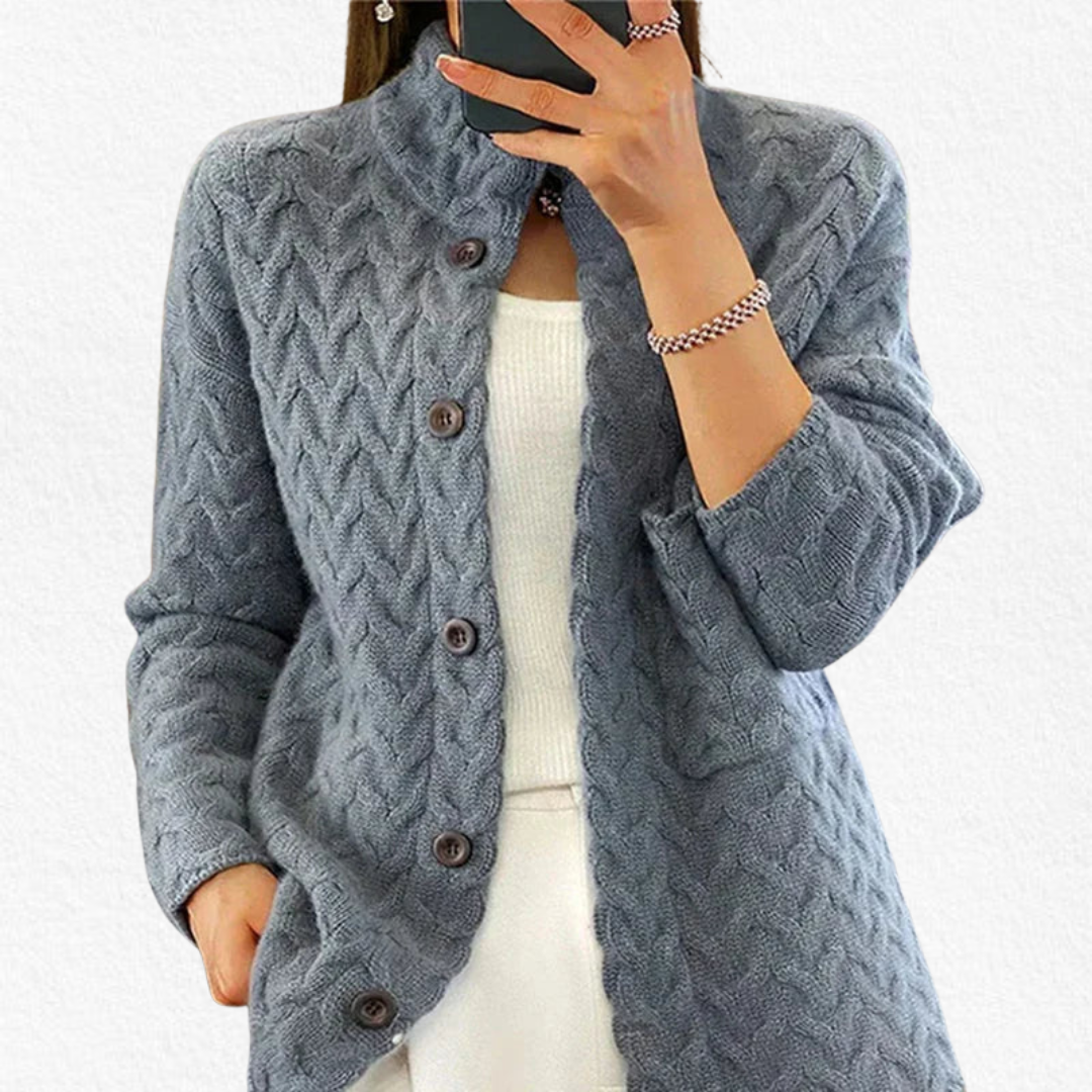 Women's Knitted Cardigan Open Front Relaxed Fit