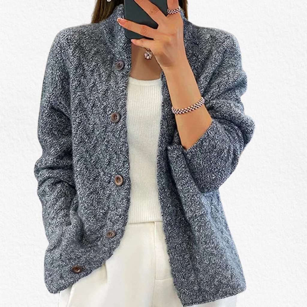 Women's Knitted Cardigan Open Front Relaxed Fit
