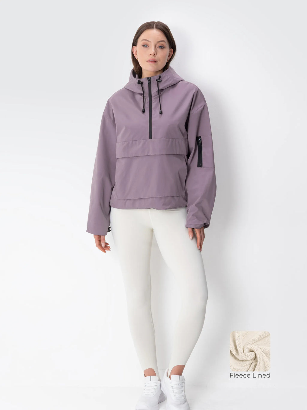 Women's Relaxed Half-Zip Hooded Anorak