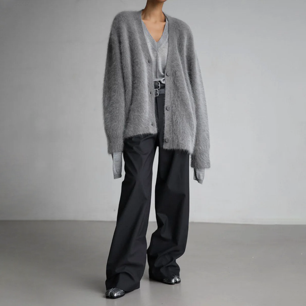 Women's Fluffy Oversized Knit Cardigan