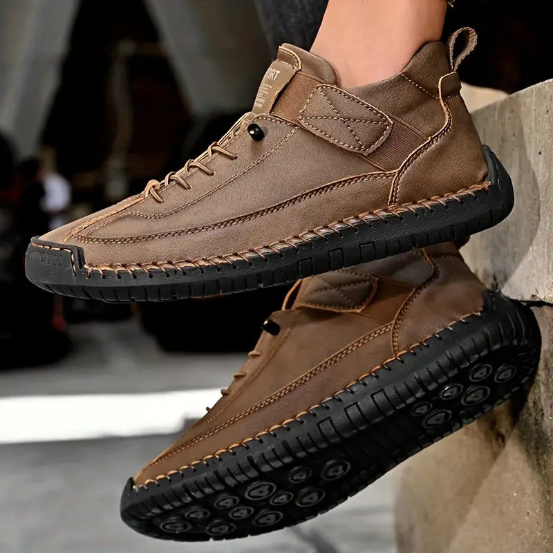 Casual Lace-Up Comfort Sneakers with Flexible Sole
