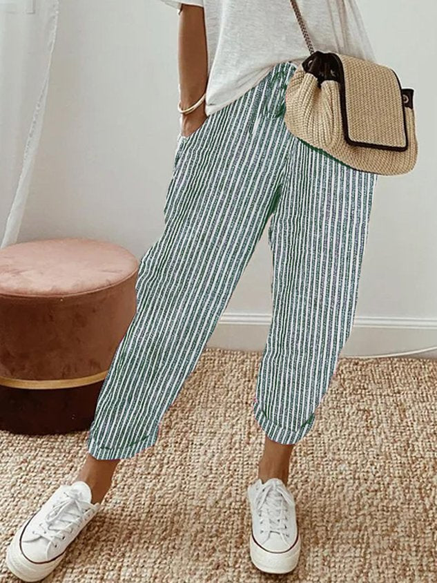 Women’s Relaxed Drawstring Jogger Pants with Pockets
