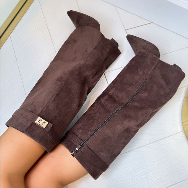 Women's Pointed-Toe Knee-High Boots