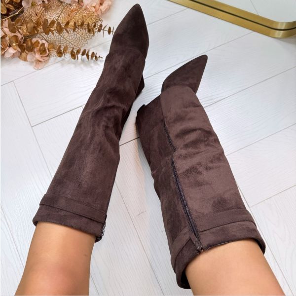 Women's Pointed-Toe Knee-High Boots