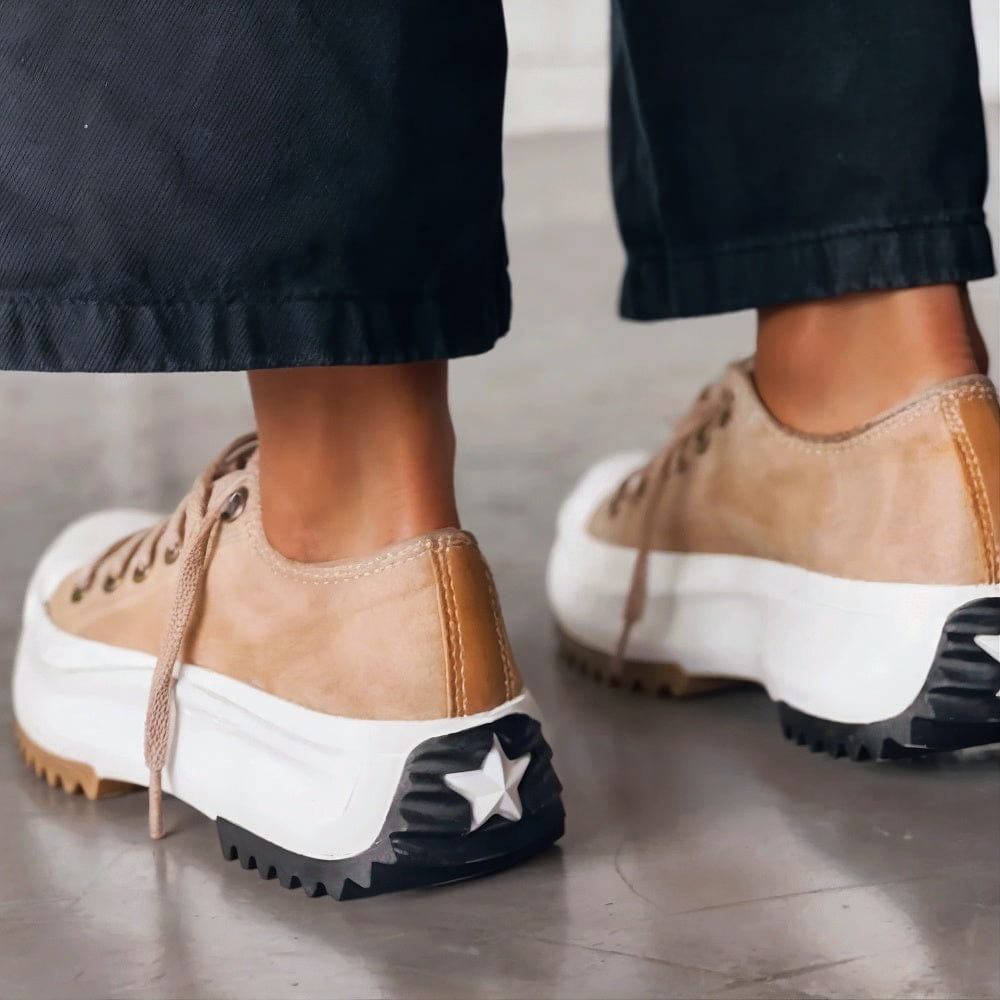 Platform Lace-Up Sneakers Women Chunky Sole