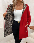Reversible Leopard Lined Hooded Jacket