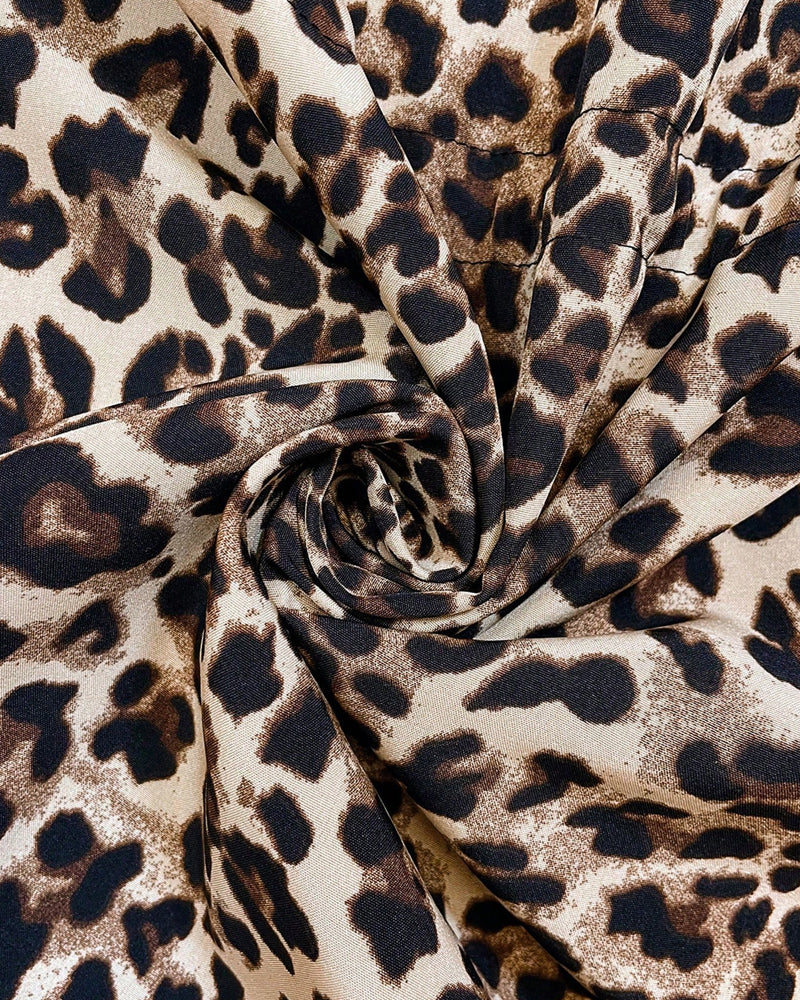Reversible Leopard Lined Hooded Jacket