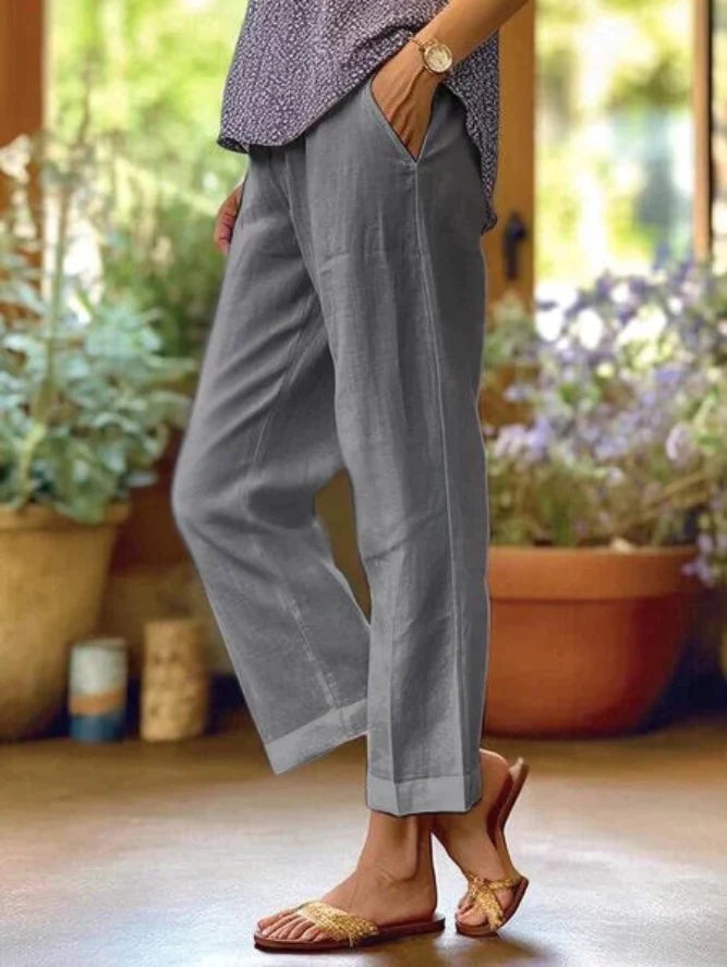 Women’s Casual Relaxed Fit Pants Everyday Trousers