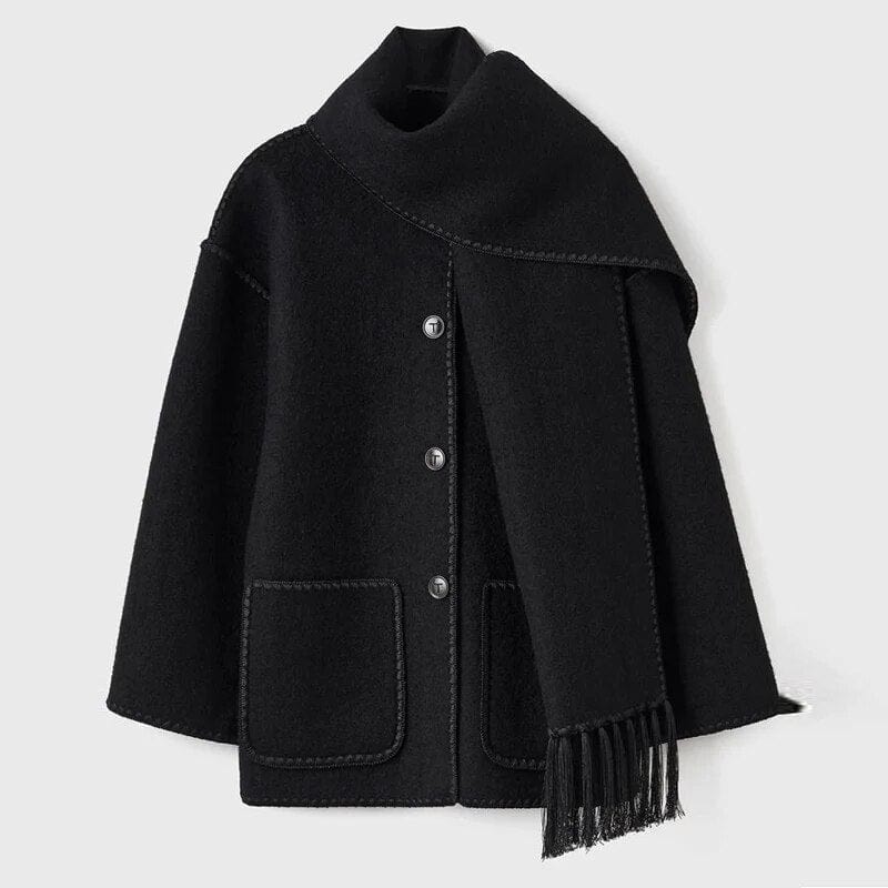 Women's Fringe Trim Open Front Cardigan