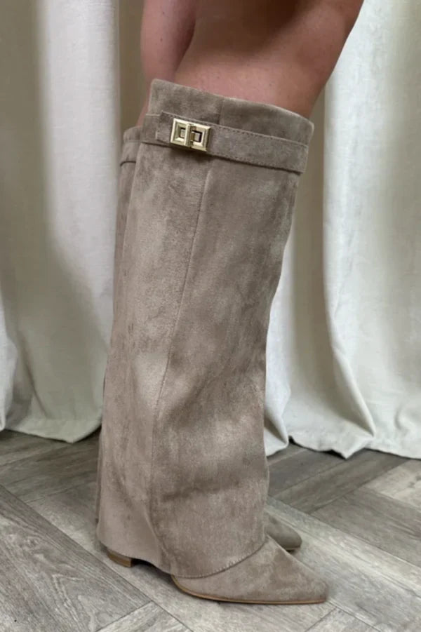Women's Pointed-Toe Knee-High Boots