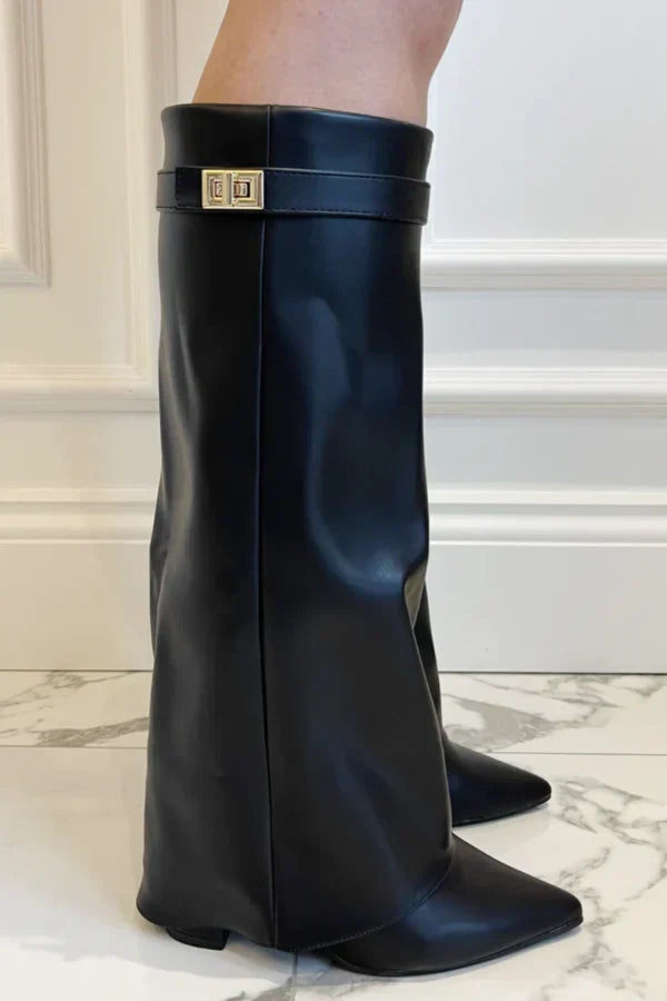 Women's Pointed-Toe Knee-High Boots