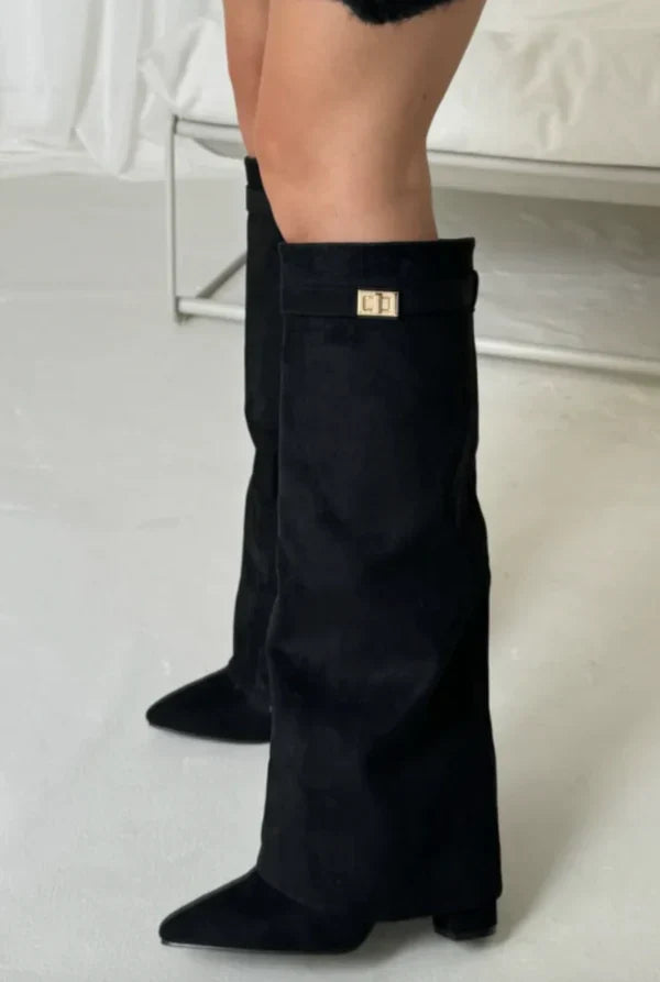 Women's Pointed-Toe Knee-High Boots