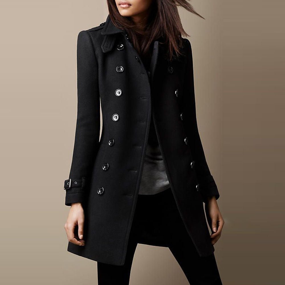Women's Double-Breasted Tailored Coat