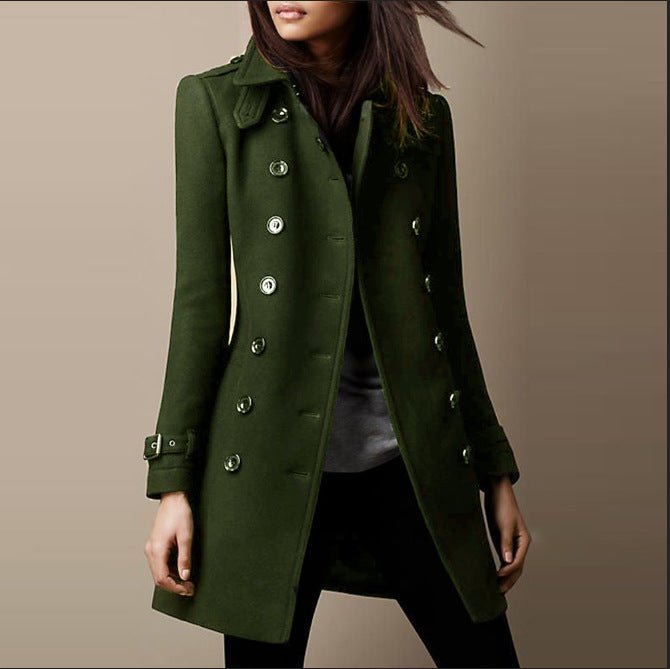 Women's Double-Breasted Tailored Coat