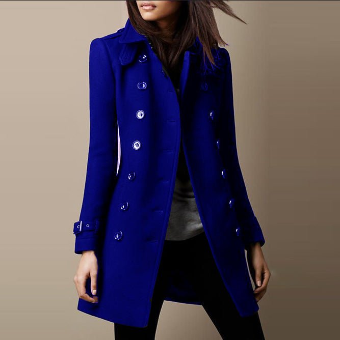 Women's Double-Breasted Tailored Coat