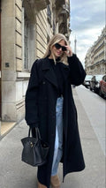 Women's Oversized Double-Breasted Trench Coat