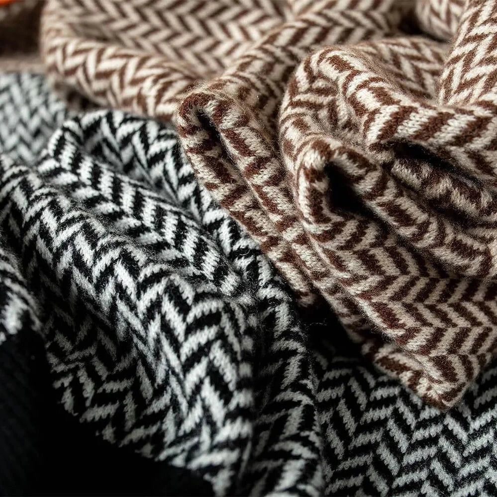 Women's Chevron Turtleneck Sweater