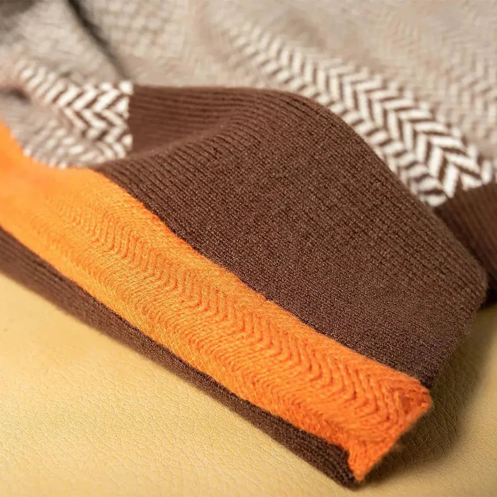Women's Chevron Turtleneck Sweater