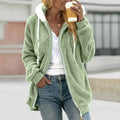Women's Sherpa Hooded Zip-Up Jacket