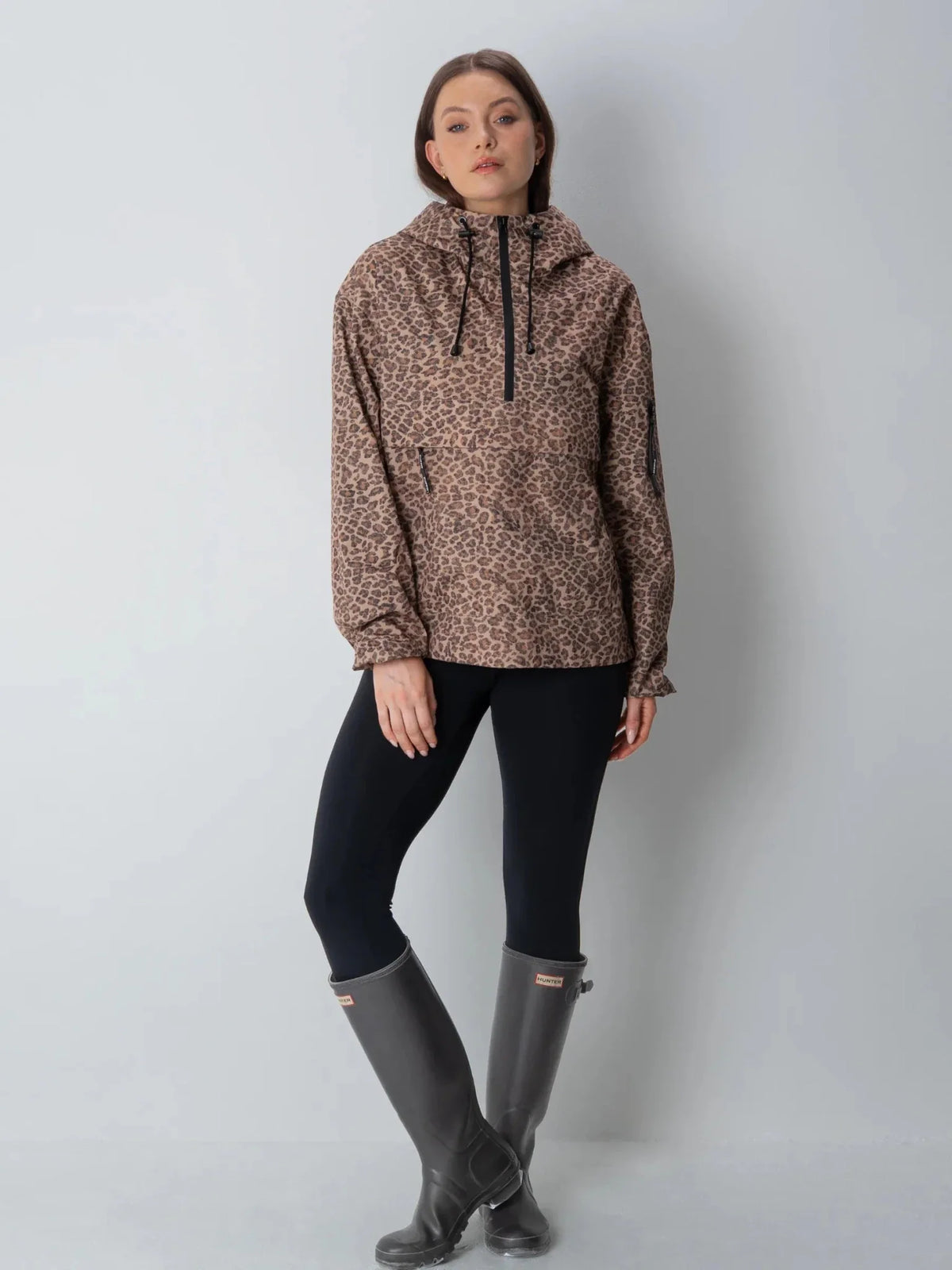 Women's Relaxed Half-Zip Hooded Anorak